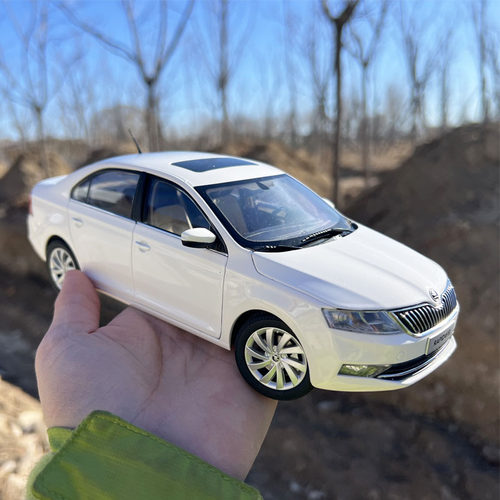 1/18上海大众 斯柯达 昕锐车模摆件 Skoda RAPID仿真合金汽车模型