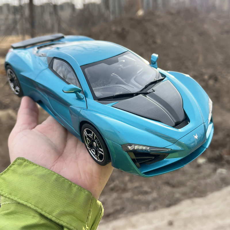 1/18原厂北汽极狐赛道版GT跑车模型 高仿真合金炫酷车模摆件礼品