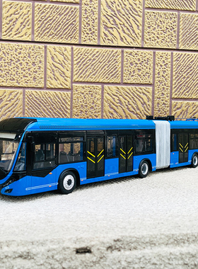1：42 原厂宇通客车模型双源无轨电车 上海中运量 BRT 合金公交