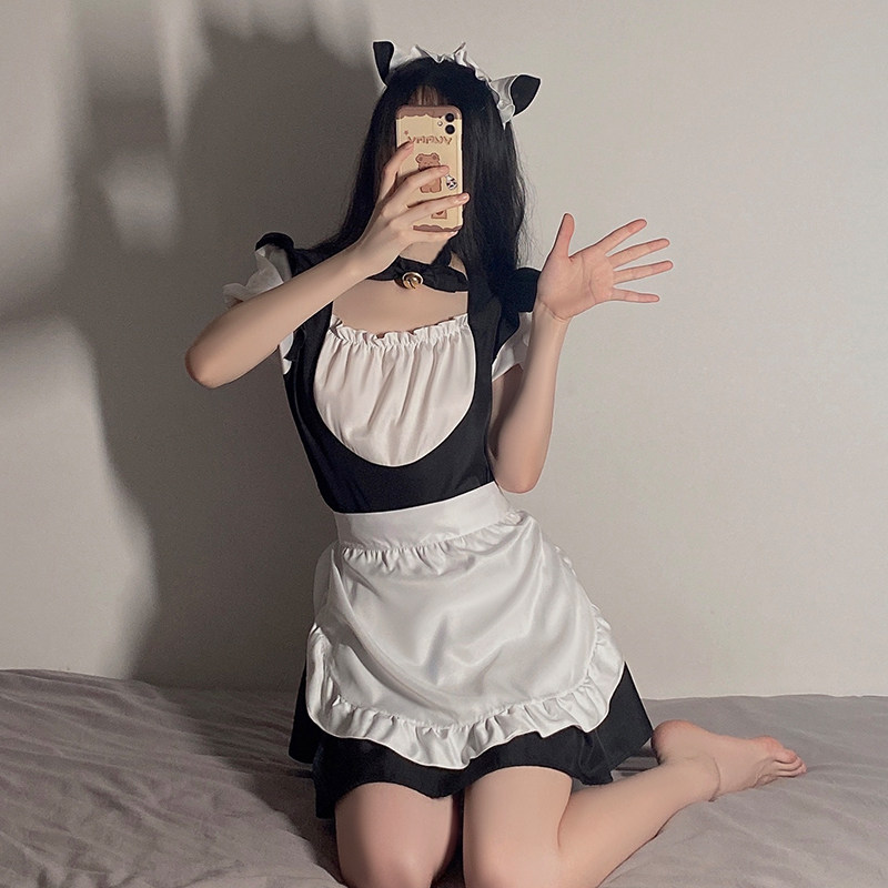 做你的猫：主人不要啊 女佣制服情侣女仆装可爱cos趣味服装