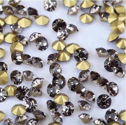 国产透明尖底钻美甲diy氧化锆