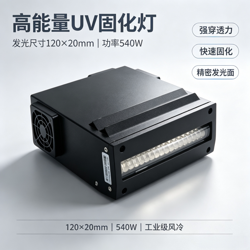 12020高功率风冷UVLED固化灯适用东川汉拓绘迪彩神UV平板机丝印机
