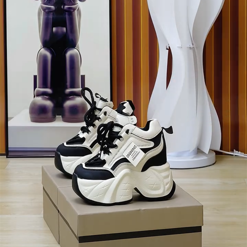 30313233小码厚底老爹鞋女2024年秋季新款厚底增高小个子休闲运动