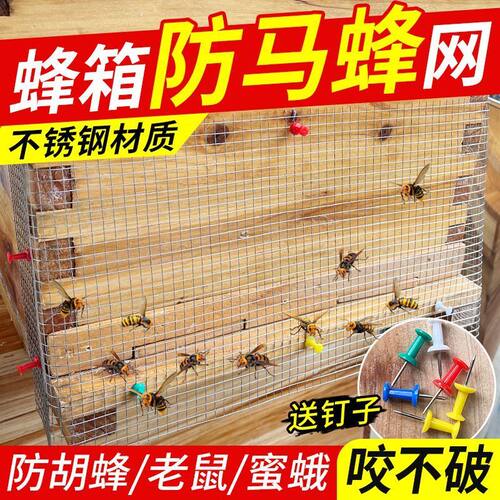 蜂箱防胡蜂不锈钢网纱防马蜂咬破钢丝网抵挡胡蜂保护蜜蜂专用
