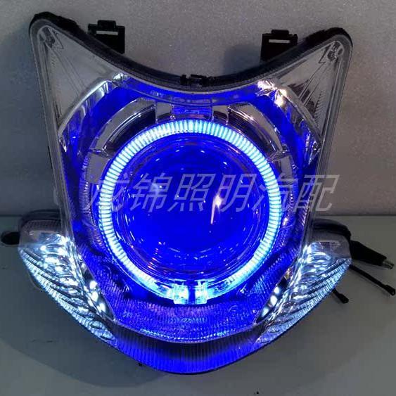 力帆KP150 LF150-10B/LF150-10F前照大灯总成 改装氙气灯天使眼