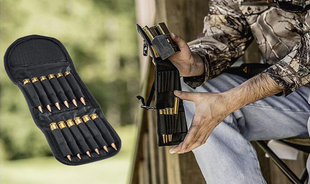 户外CS打猎弹药包 MOLLE腰挂战术散弹子弹包 12颗散弹袋腰包