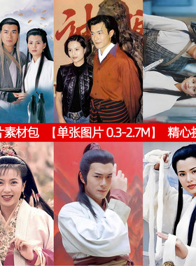 神雕侠侣95版图片素材图古天乐杨过李若彤小龙女郭芙傅明宪郭襄