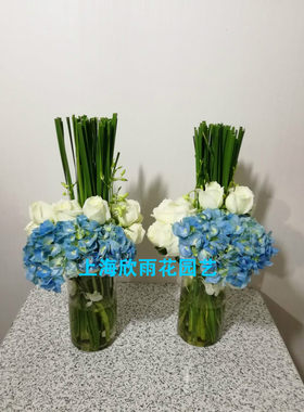 会议桌上海鲜花速递签到台花