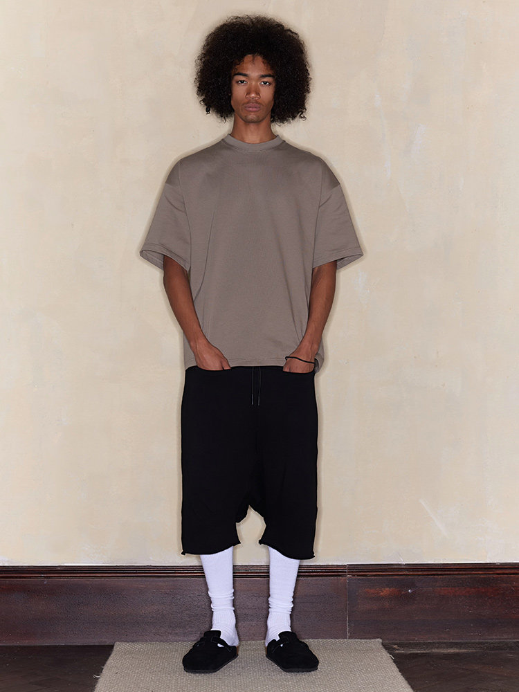 基础拼缝三色廓形净版Tee