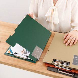 A4文件夹板竖式双夹横式折页板夹 加厚发泡PP会议夹秘书夹资料夹试卷夹签字呈阅夹 办公用品