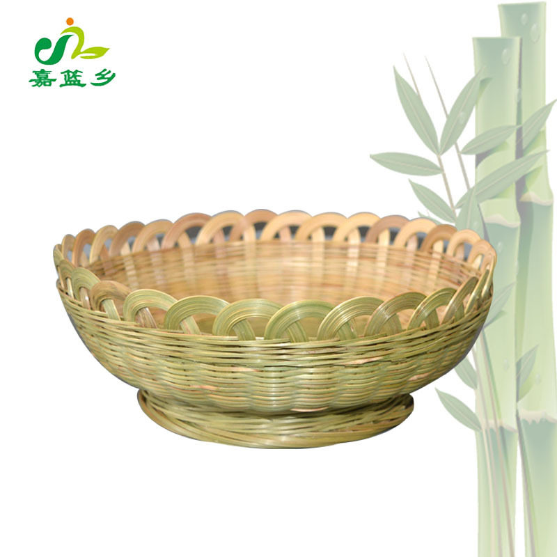 竹编小竹篮子编织水果荷花篮鸡蛋馒头筐箩筐创意厨房用品竹筛子