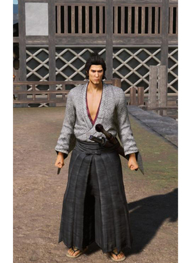 来图定制   如龙维新极  坂本龙马 斋藤一 cos服  纯色麻料41320