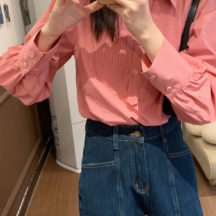 格调 Young 春季 长袖 CX20049 休闲百搭设计感衬衫 Niche