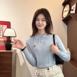 Niche 百搭设计感针织 Young 时尚 Y6042 气质翻领长袖