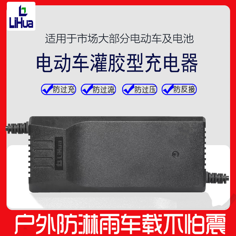 力华充电器灌胶防水双盒