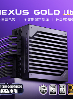 金河田Nexus Gold Ultra1050W金牌全模组ATX3.1电脑电源台式5090