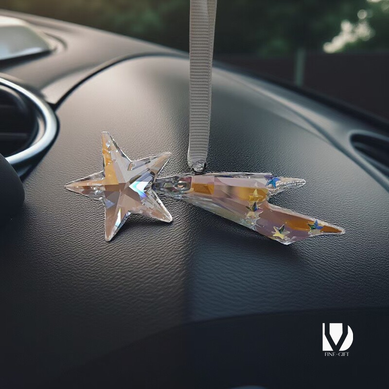 2025奥地利水晶流星汽车挂件装饰圣诞节挂饰网红5684557创意礼物