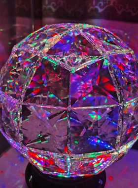 精品水晶摆件球花篮果盘