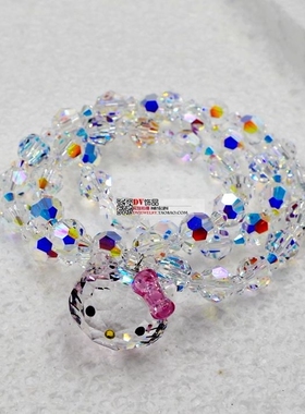 hellokitty凯蒂猫女奥地利水晶