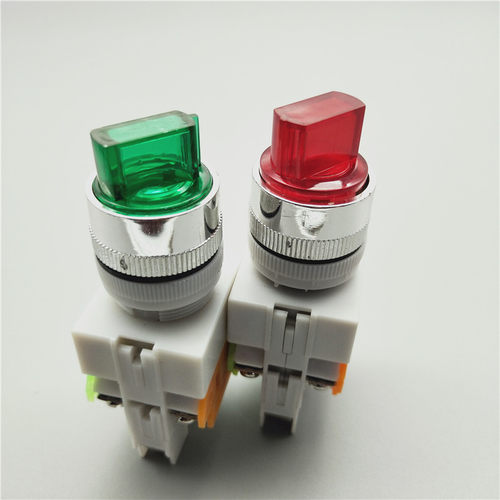LAY37-11XD2带灯20XD3二三挡选择旋转换按钮开关两档自锁22MM