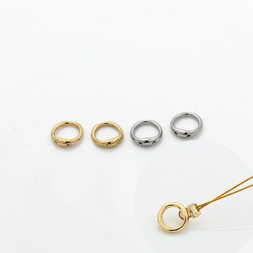 不褪色钛钢藏线圈不锈钢镀18K金