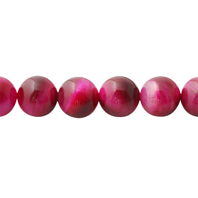 NATURAL CRYSTAL JADE BEADS CATS EYE BEADS ROSE RED TIGERS EYE BEADS BEADS LOOSE BEADS BRACELET MATERIALS