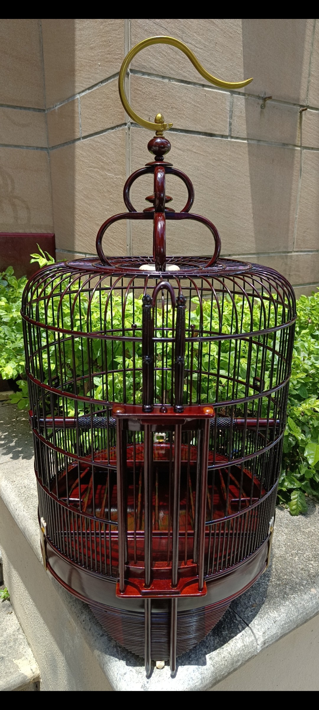 全新素笼36广式画眉鸟笼清远鸟笼黄忠名家笼!三拉对节,丝无节