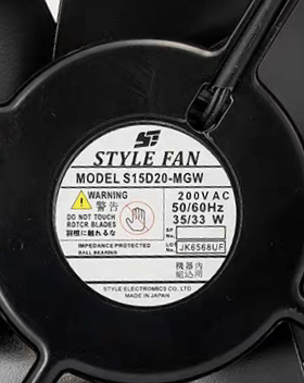 进口MADE STYLE FAN 日本S15D20-MGW 200V 50/60HZ 35/33W 风扇