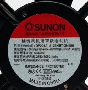 全新SUNON 建准 12038 220V 机柜风扇 DP201A 2123HBT.GN现货