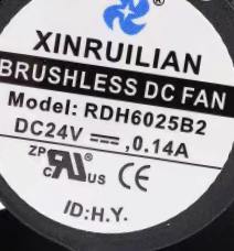 全新XINRUILIAN RDH6025B2 24V 0.14A 6CM 6025变频器散热风扇