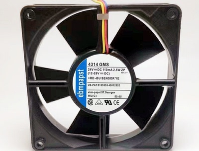 西德 4314GMS 12032 24V 0.11A 2.6W 工控变频器散热风扇