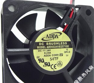 ADDA 6025 6CM AD06024VB257100 24V 0.23A 变频器散热风扇