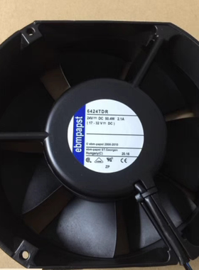 原装EBMPAPST 6424TDR 24V 2.1A 50.4W 17CM变频器高端风扇