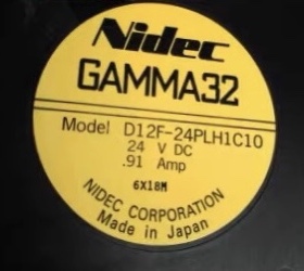 NIDEC GAMMA32 D12F-24PLH1C98 24V 0.91A 12032 变频器风扇