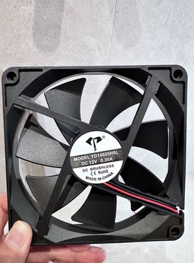 亿达 YD14025HSL 14CM厘米14025直流12V 5V 24V 静音机箱散热风扇