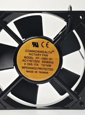全新 三协风扇 FP-108X-S1-BW大风量110V 220v380v轴流风扇12025