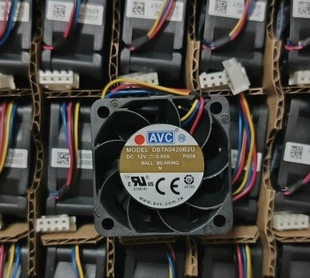 全新DBTA0420B2U 4020 12V 0.50A 4CM双滚珠大风量PWM散热风扇
