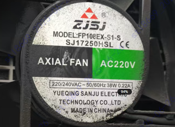 全新ZJSJ SJ17250HSL/HBL 220V 38W 0.22A 17CM机柜轴流散热风扇