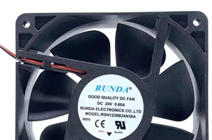 RUNDA焊机散热风扇 RSH1238B24N36A DC24V 0.60A 12厘米风机12038