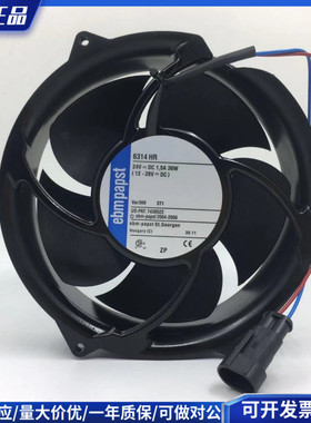 原装ebmpapst 24V 36W 6314HU 6314HR ACS510变频器ABB散热风扇