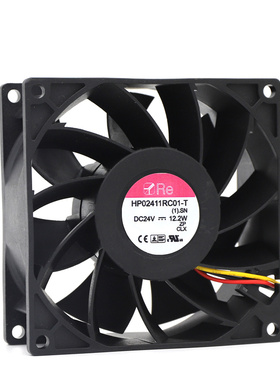 RE HP02411RC01-T 24V 12.2W 9238 2线 暴力变频器散热风扇
