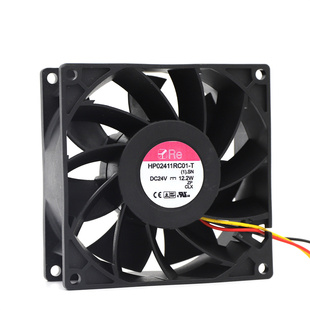 RE HP02411RC01-T 24V 12.2W 9238 2线 暴力变频器散热风扇