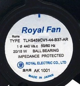 TYP TLHS459CV1-44-B37 TLHS459CV1-44-B37-AR 440V高电压风扇