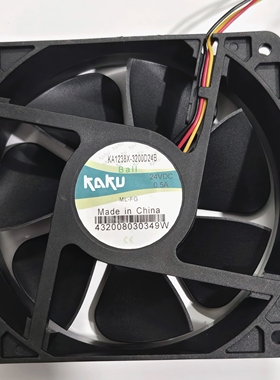 卡固 KA1238X-3200D24B/RD-L 24V 0.5A 带报警信号耐高温散热风扇