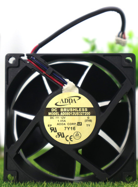 ADDA AG08012 AD08012UB XB327B00/327100 327200 8032 12V风扇