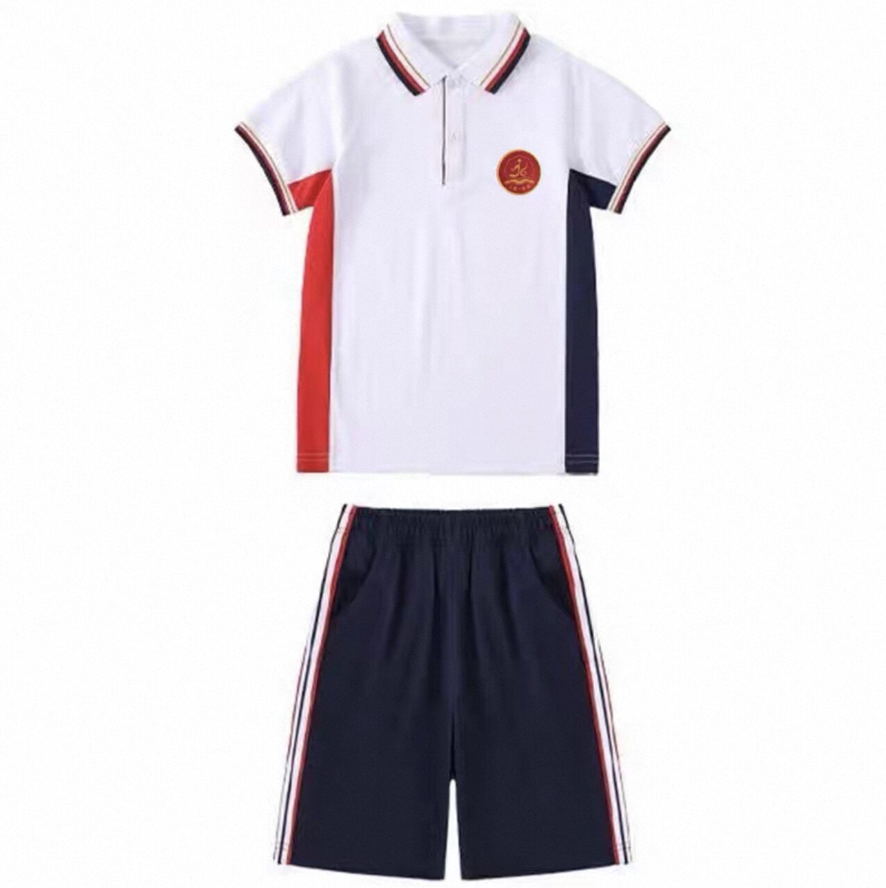 LKKL江西吉安统一校服中小学生校服班服夏季短袖短裤短袖短裙套装