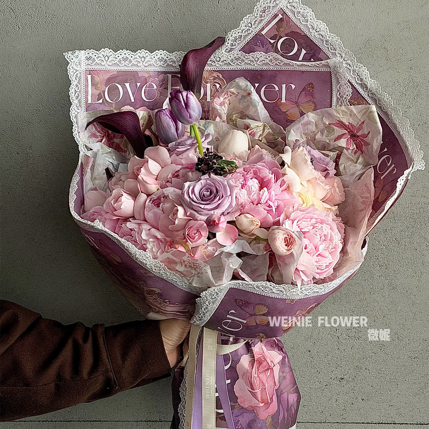 星语【2.14情人节新品】玫瑰印花蕾丝边包装纸鲜花花束包花纸diy,鲜花速递/花卉仿真/绿植园艺,花艺包装纸,淘宝优惠券,粉丝福利购,淘宝优惠卷