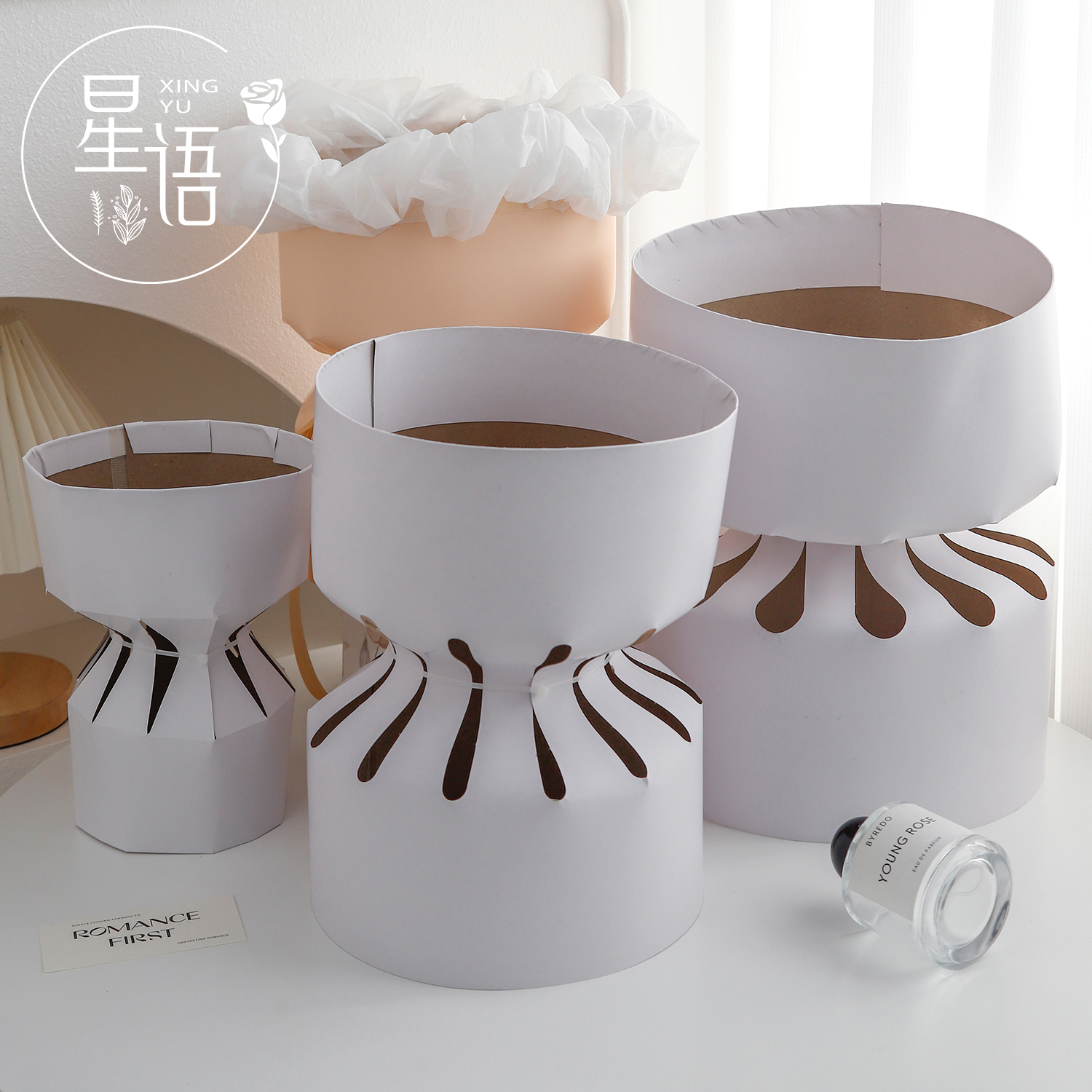 小香风圆形花束定型片
