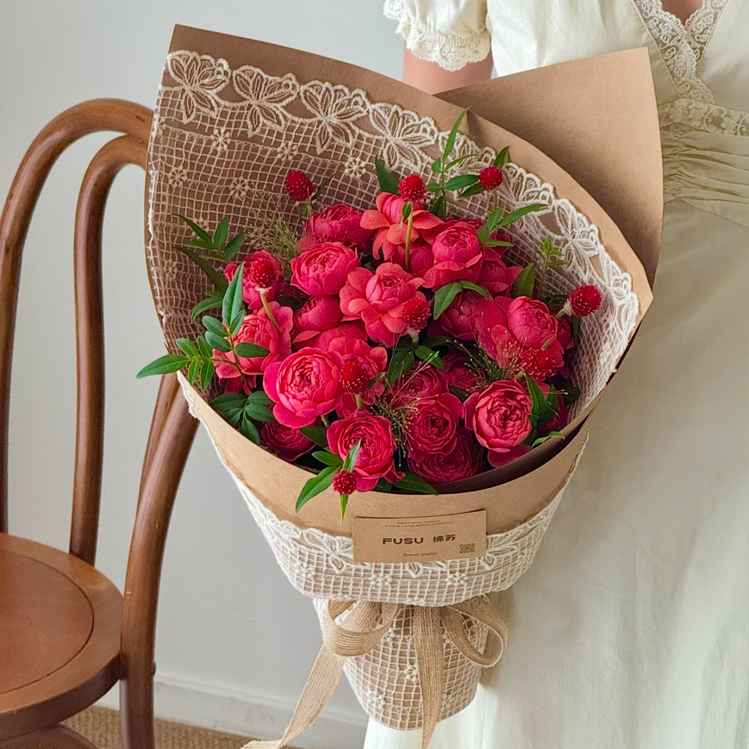 星语 复古蕾丝刺绣布花朵镂空网纱包花纱DIY鲜花花束包装纸材料,鲜花速递/花卉仿真/绿植园艺,花艺材料,淘宝优惠券,粉丝福利购,淘宝优惠卷