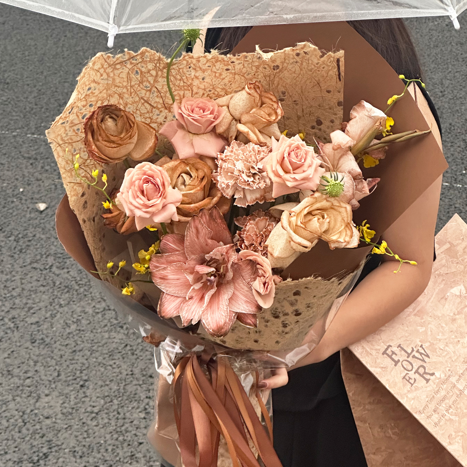 星语 秋冬系列·镂空梦幻纸韩国进口手工纸鲜花花束包装纸包花纸